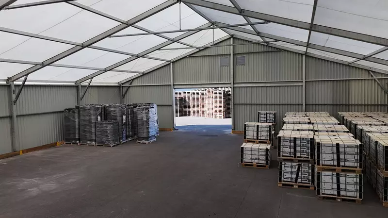 tijdelijk opslaggebouw